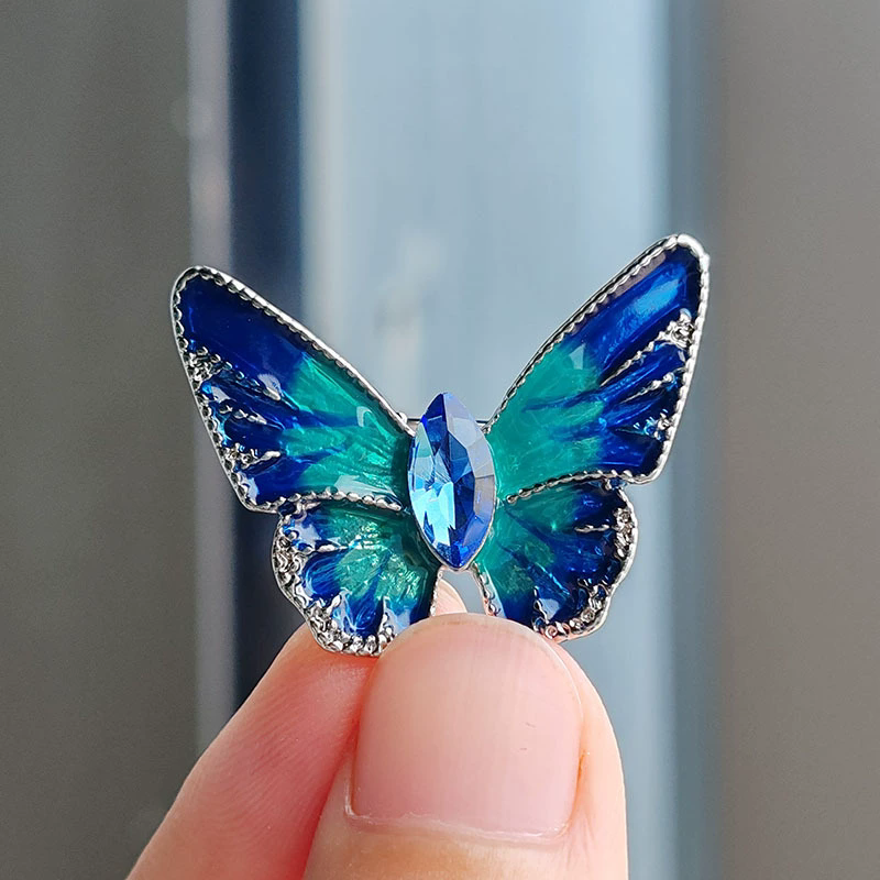 Suit Supply Wedding Party - New Arrival Crystal Butterfly Brooch Rhinestone