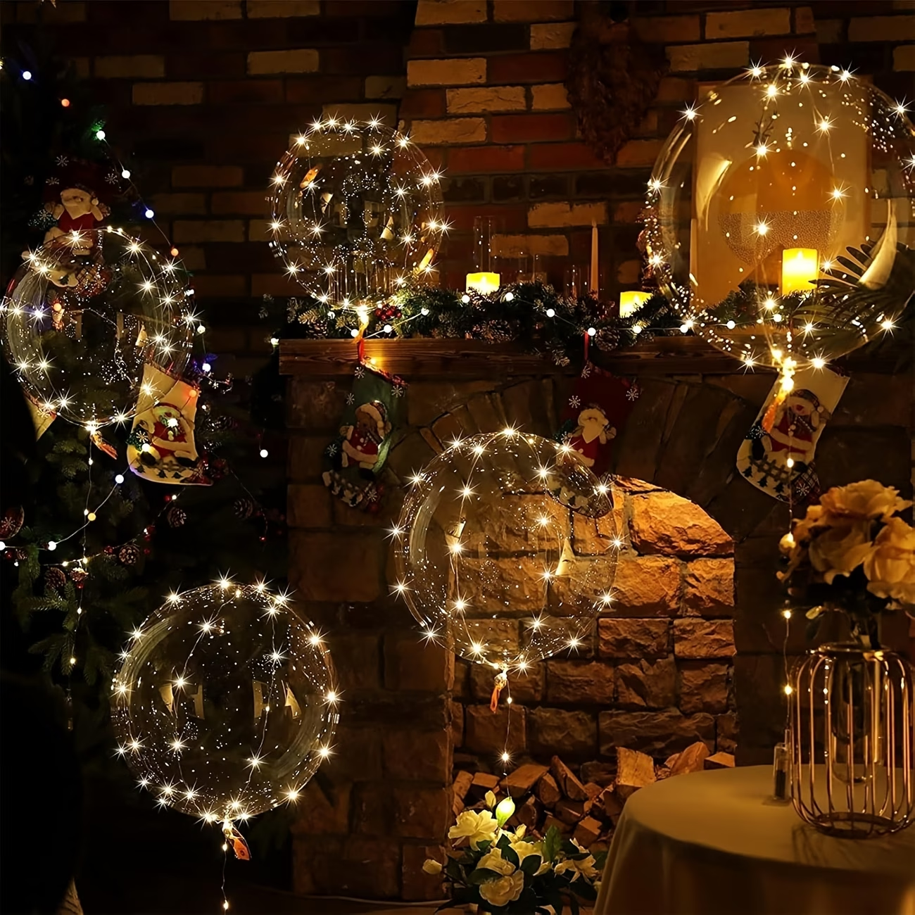 Confetti Balloon Set - 20pcs Set Bobo Balloons with LED