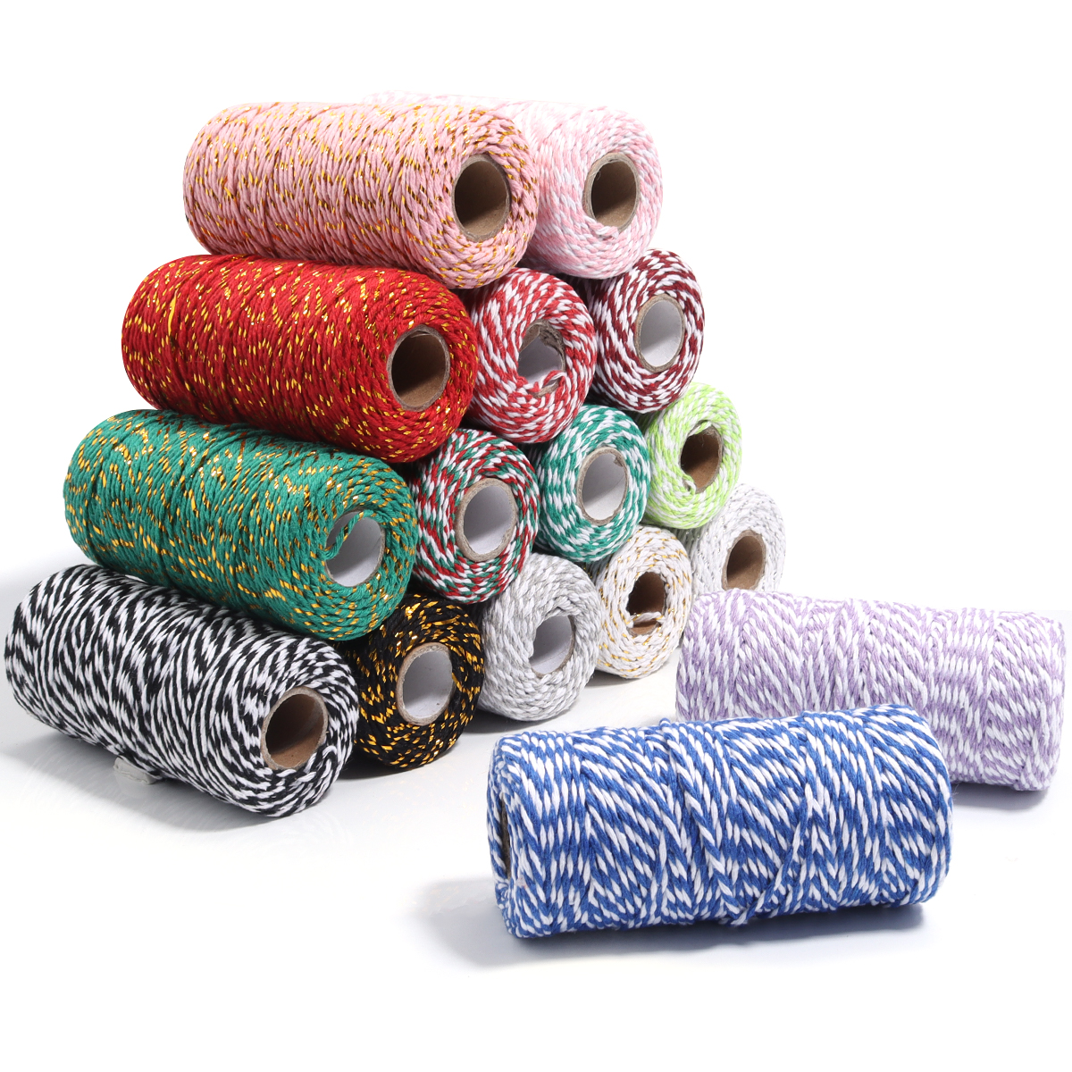Wedding Packaging - 100Meter/Roll Two Colors Cotton Baker Twine