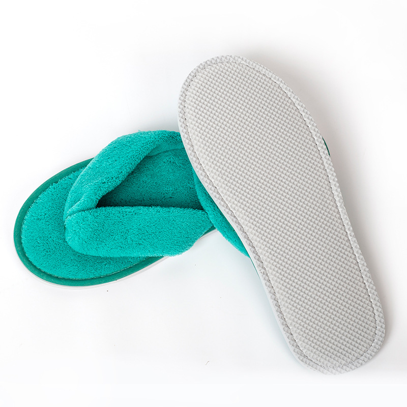 Wedding Packaging - Women Solid Color Coral Fleece Slippers