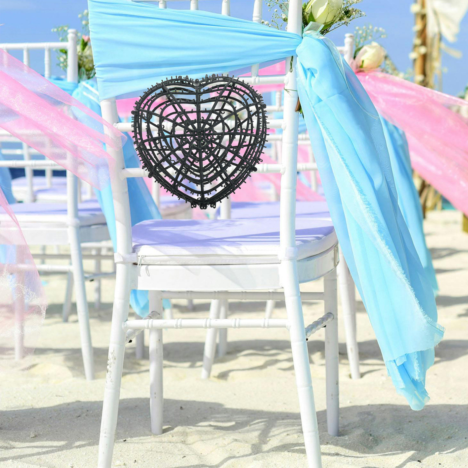 2Pcs Artificial Heart Shaped F - đánh giá và giá Wedding Floral Supply