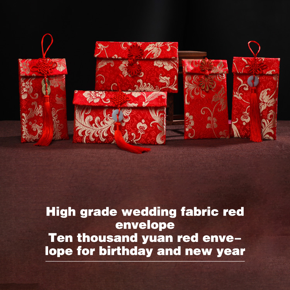 Chinese Style Brocade Red Enve - đánh giá và giá Wedding Envelopes