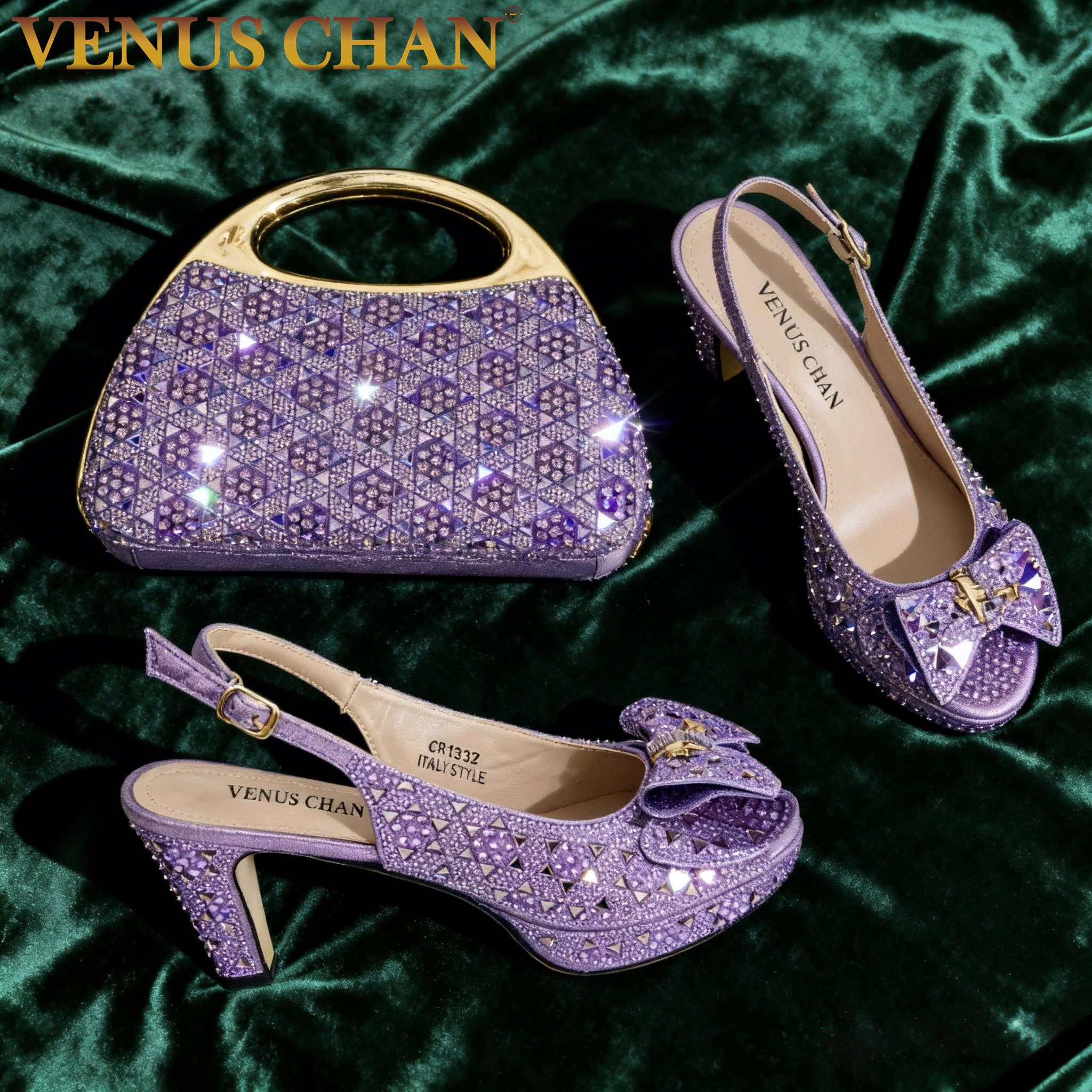 Chic Light Purple Rhinestone P - đánh giá và giá Wedding Packaging
