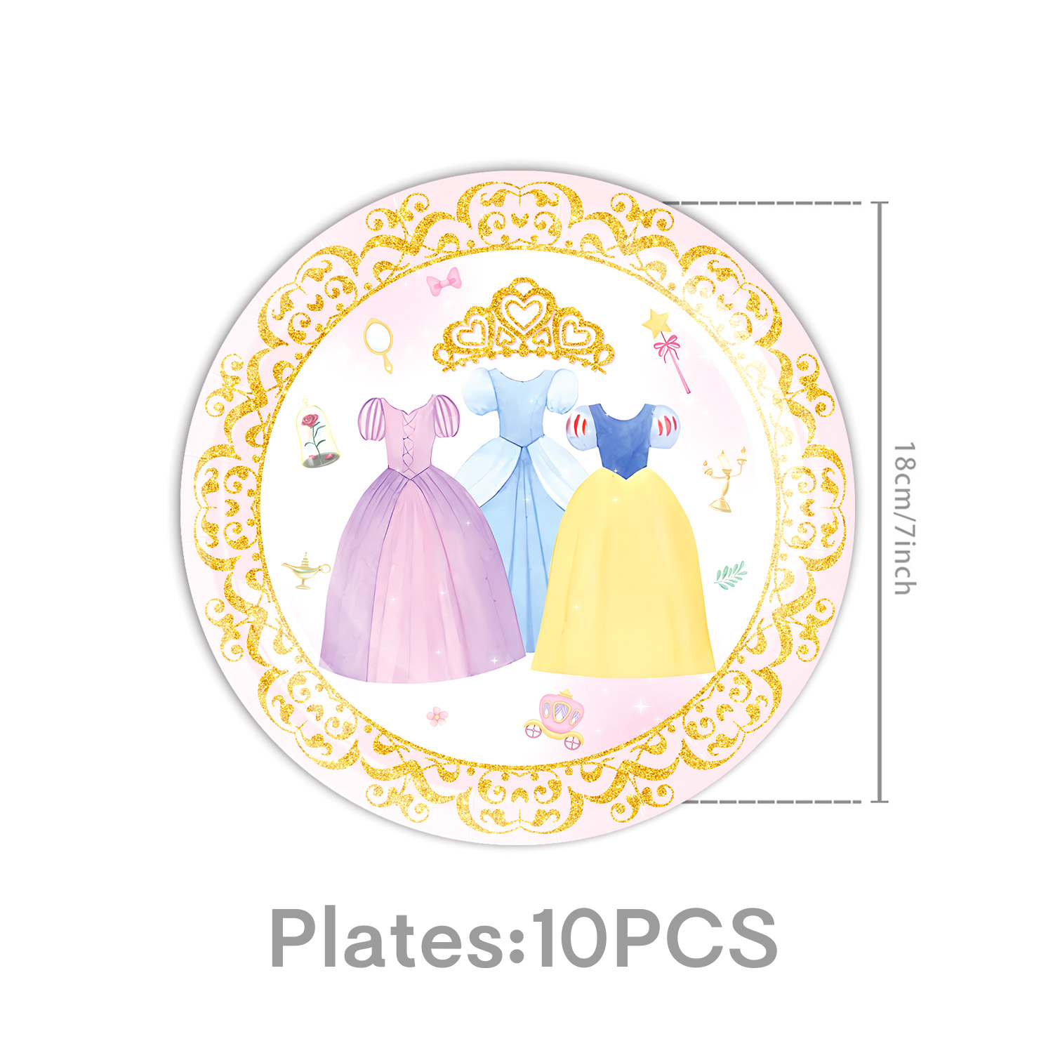 Princess Dress Girls Birthday  - đánh giá và giá Confetti Balloon Set