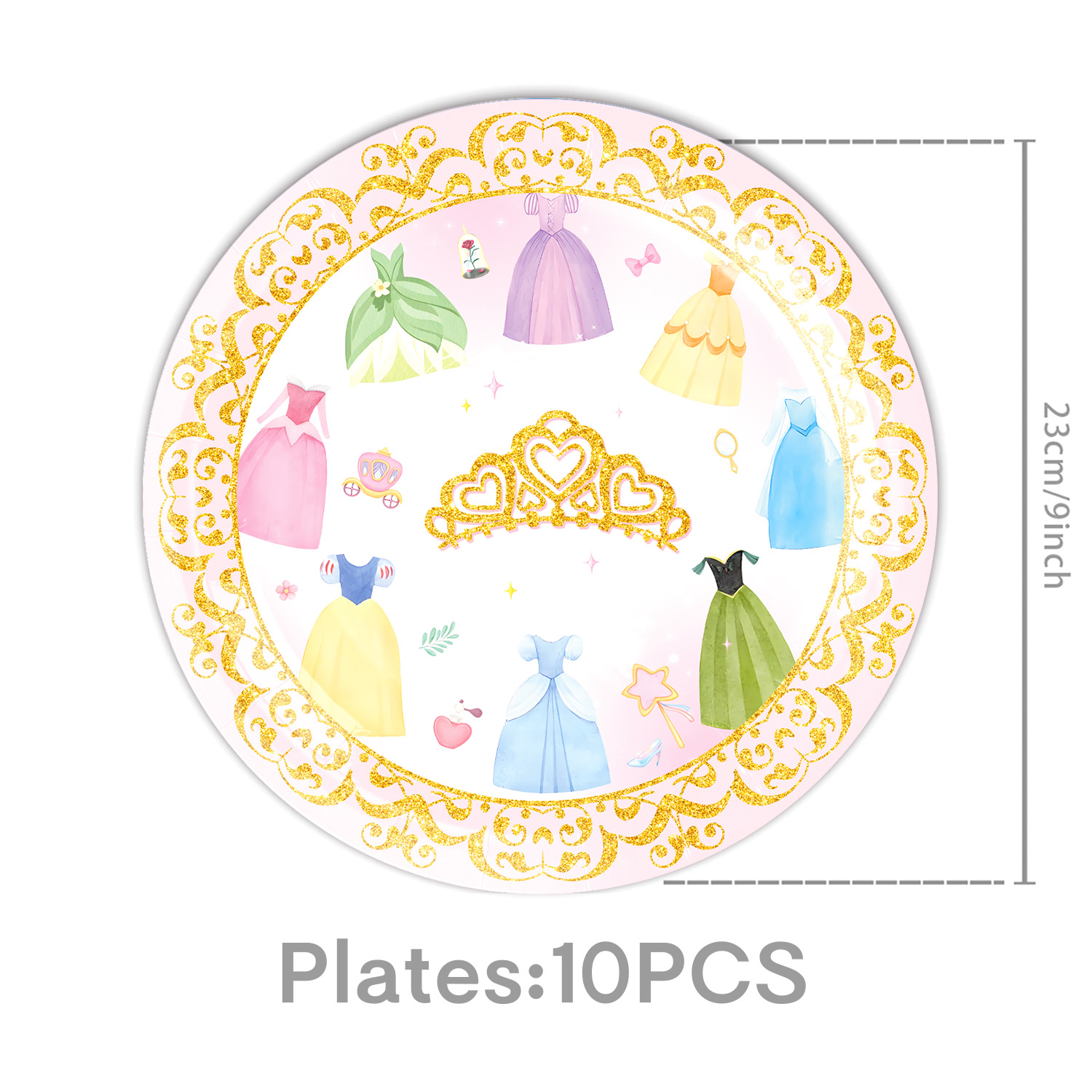 Princess Dress Girls Birthday  - đánh giá và giá Confetti Balloon Set