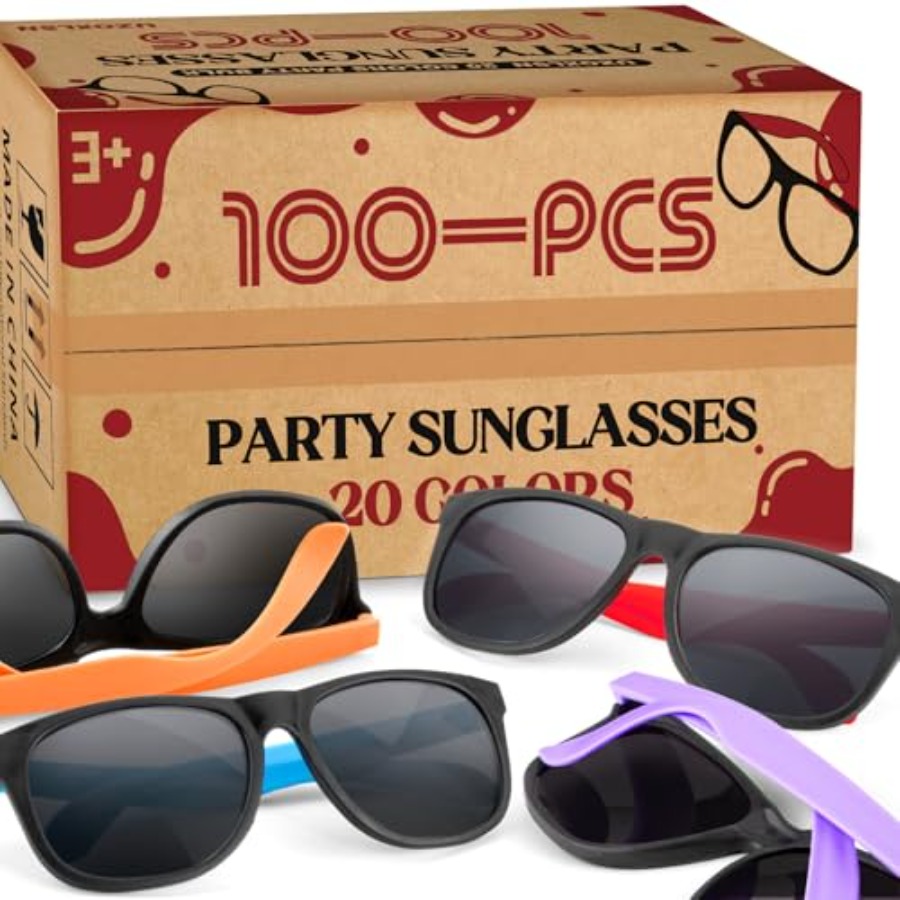 100 Pack Neon Color Sunglasses - đánh giá và giá Wedding Supply In Bulk