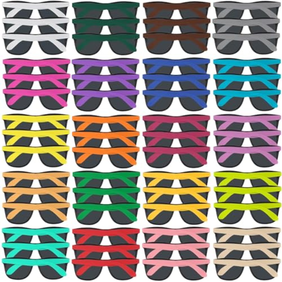 100 Pack Neon Color Sunglasses - đánh giá và giá Wedding Supply In Bulk