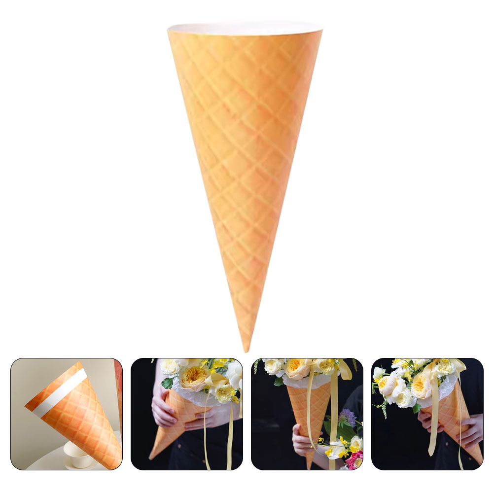10Pcs Ice Cream Cone Flower Bo - đánh giá và giá Wedding Floral Supply