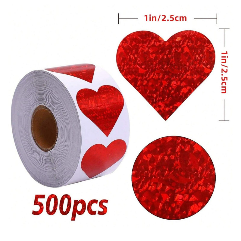 Heart Stickers - 500Pcs Valent - đánh giá và giá Wedding Envelopes
