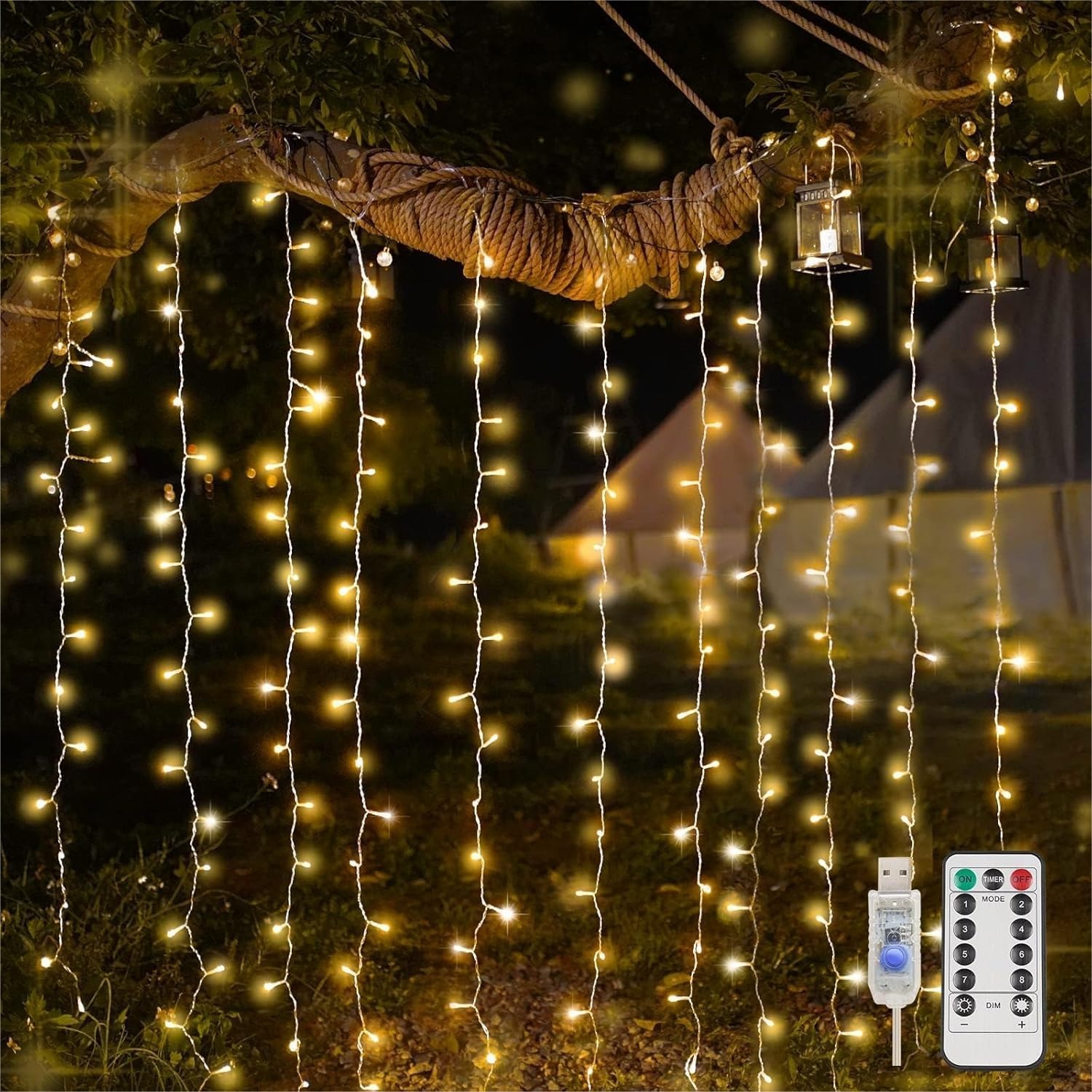 Curtain Lights For Bedroom 200 - đánh giá và giá Wedding Led