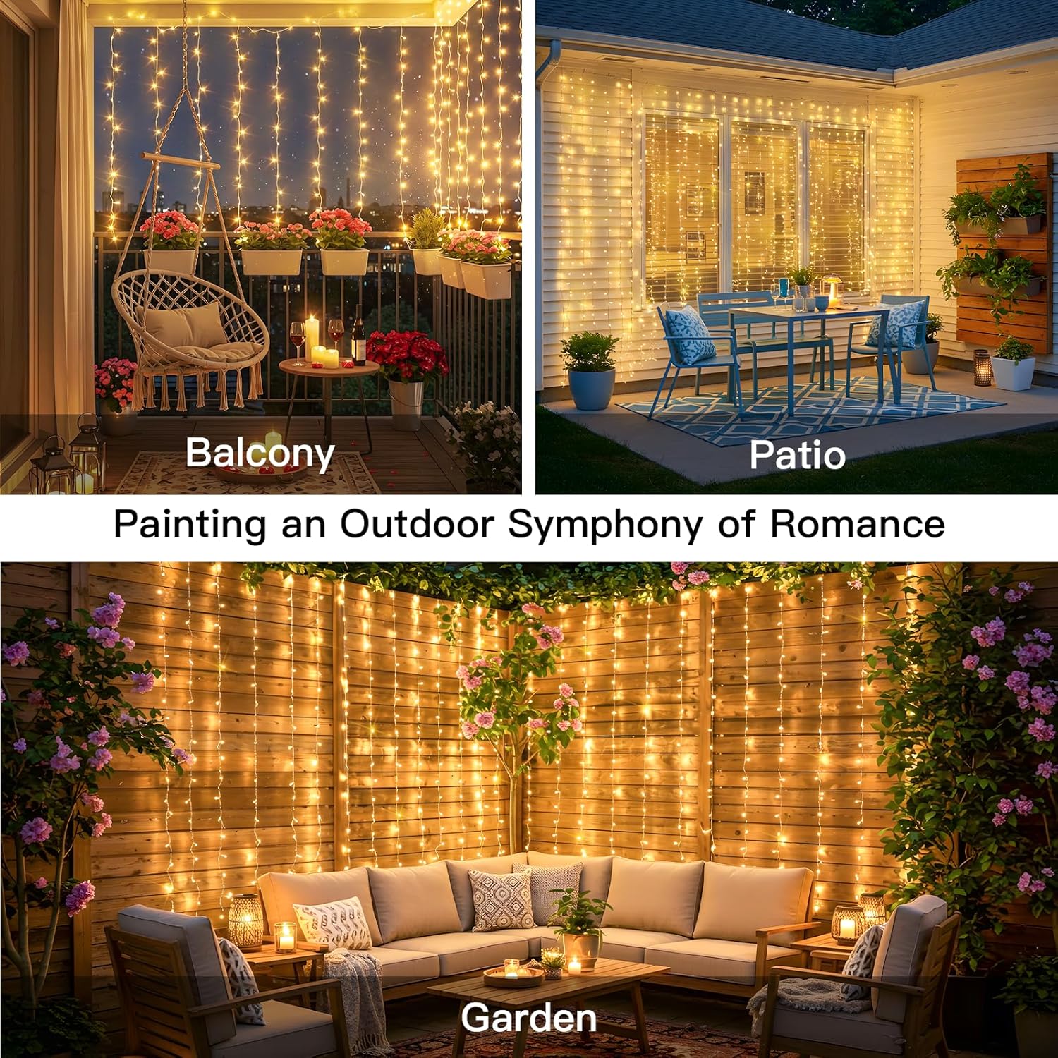 Curtain Lights For Bedroom 200 - đánh giá và giá Wedding Led