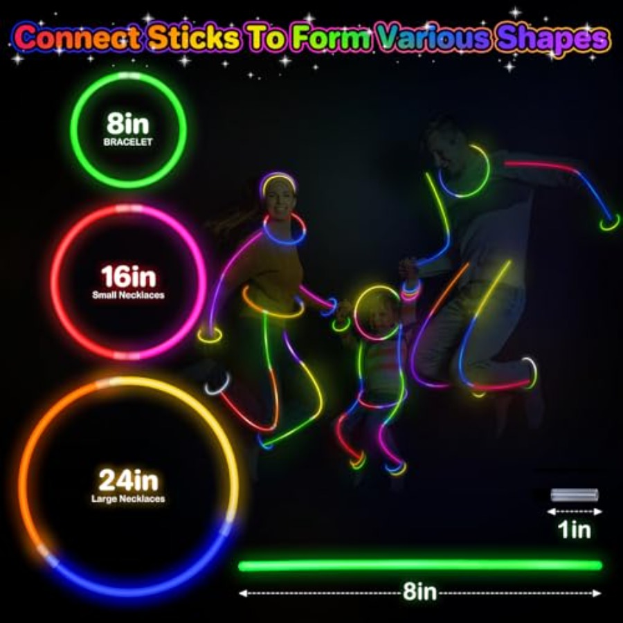 400Pcs Glow Sticks Bulk Party  - đánh giá và giá Wedding Supply In Bulk