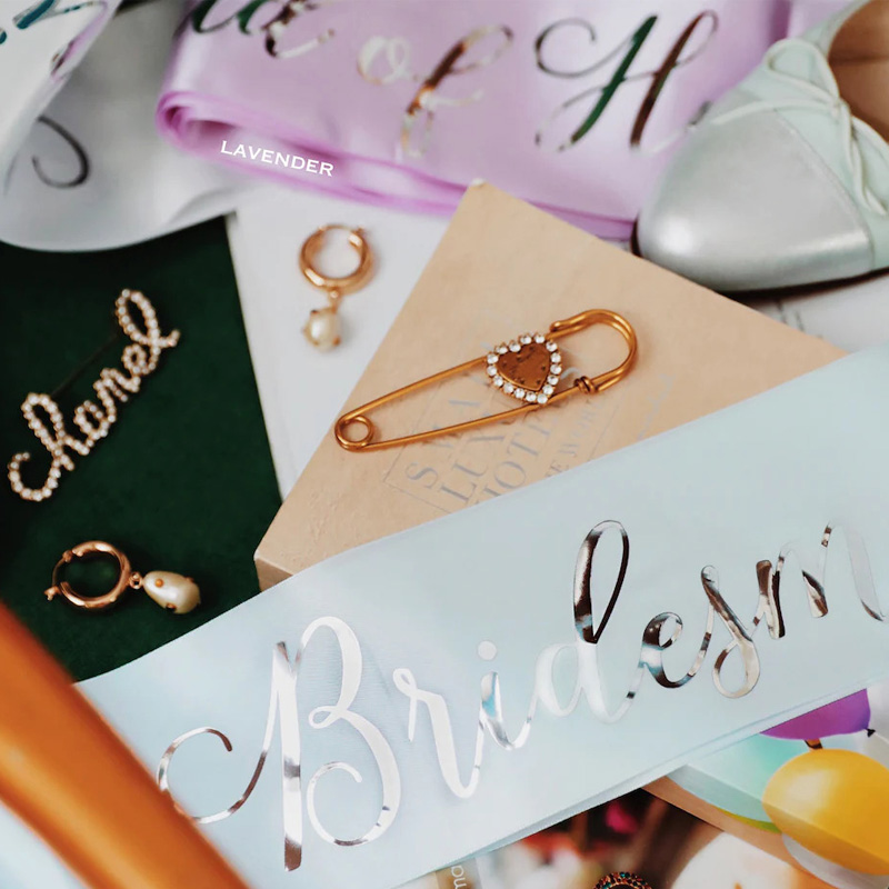 Custom Bridal Sash Bachelorett - đánh giá và giá Bride Tribe Sash