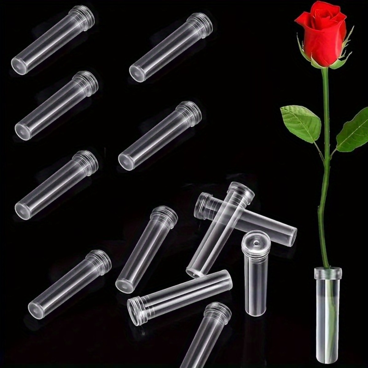 10Pc Transparent Plastic Flora - đánh giá và giá Wedding Floral Supply