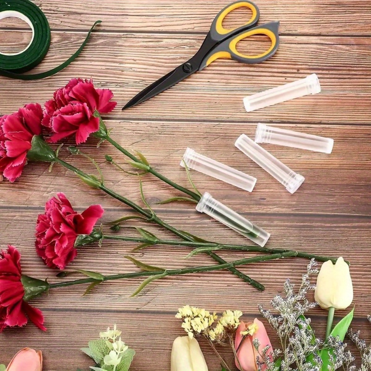 10Pc Transparent Plastic Flora - đánh giá và giá Wedding Floral Supply
