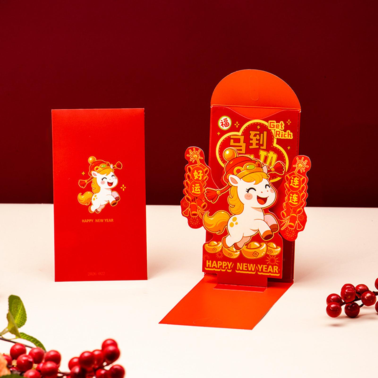Red Envelopes 2026 3D Lunar Ba - đánh giá và giá Wedding Envelopes