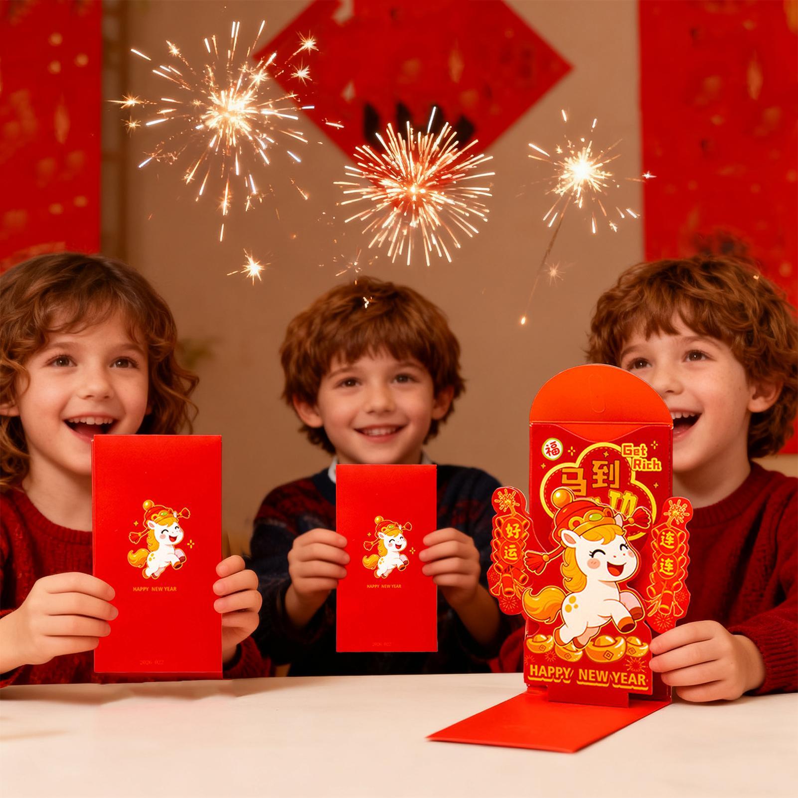 Red Envelopes 2026 3D Lunar Ba - đánh giá và giá Wedding Envelopes