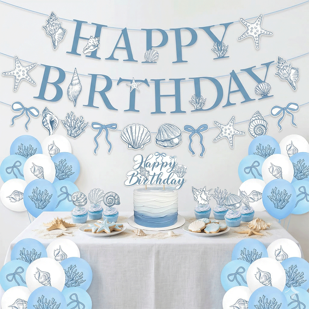 Elegant Ocean Mermaid Birthday - đánh giá và giá Confetti Balloon Set
