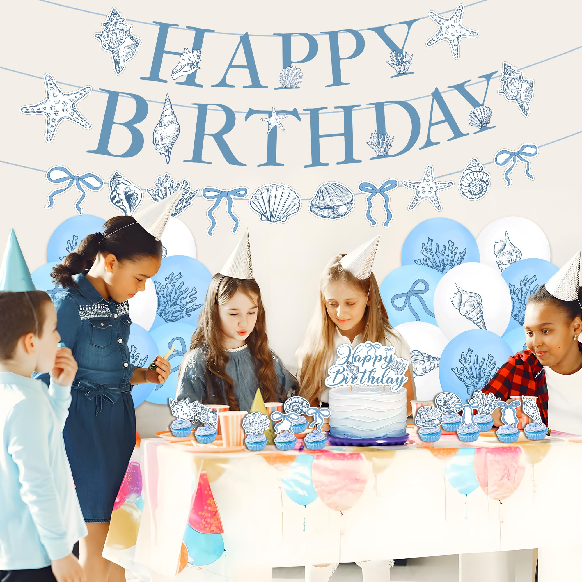Elegant Ocean Mermaid Birthday - đánh giá và giá Confetti Balloon Set