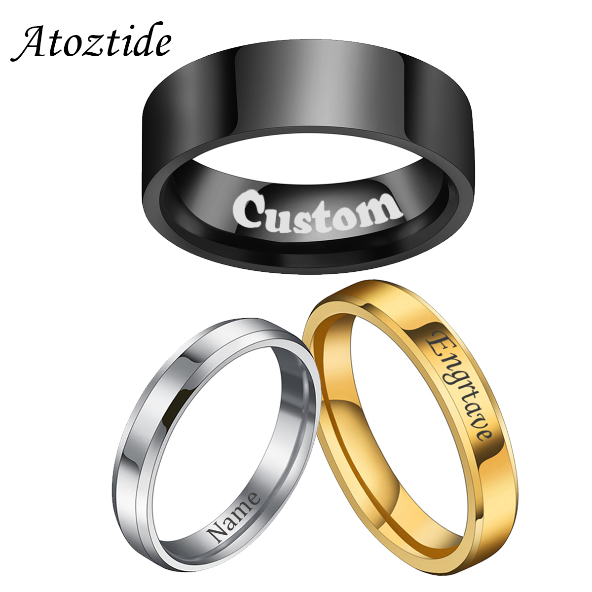 Atoztide 4/6/8mm Personalized  - đánh giá và giá Wedding Zone