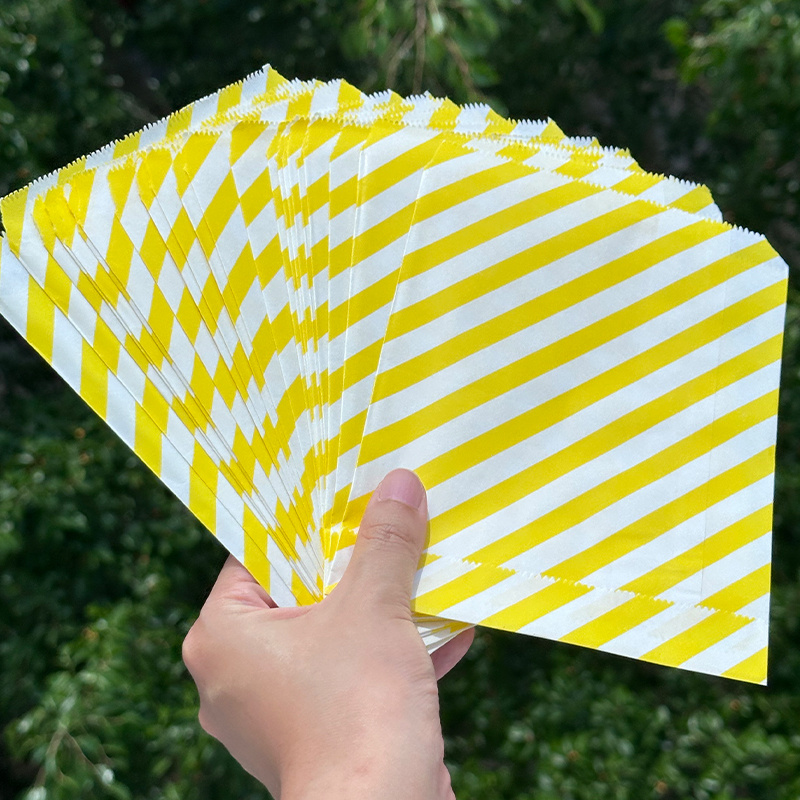 25pcs Royal Blue Striped Kraft - đánh giá và giá Wedding Packaging