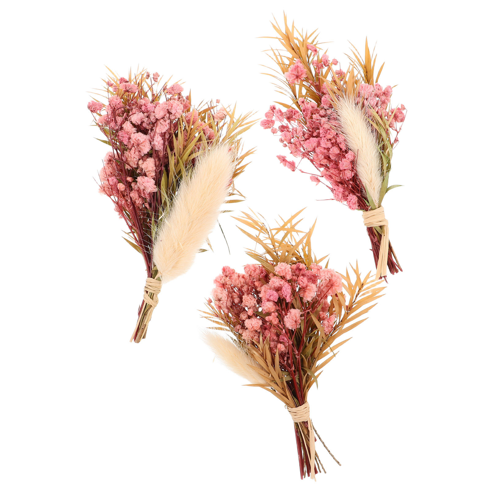 3Pcs Mini Dried Floral Bouquet - đánh giá và giá Flower Girl Basket