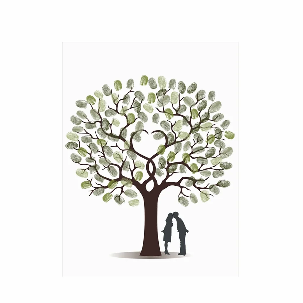 Wedding Fingerprint Tree Canva - đánh giá và giá Wedding Packaging