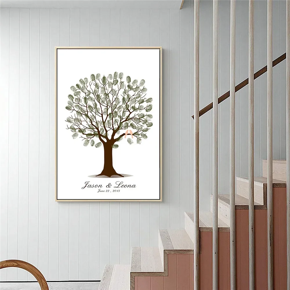 Wedding Fingerprint Tree Canva - đánh giá và giá Wedding Packaging