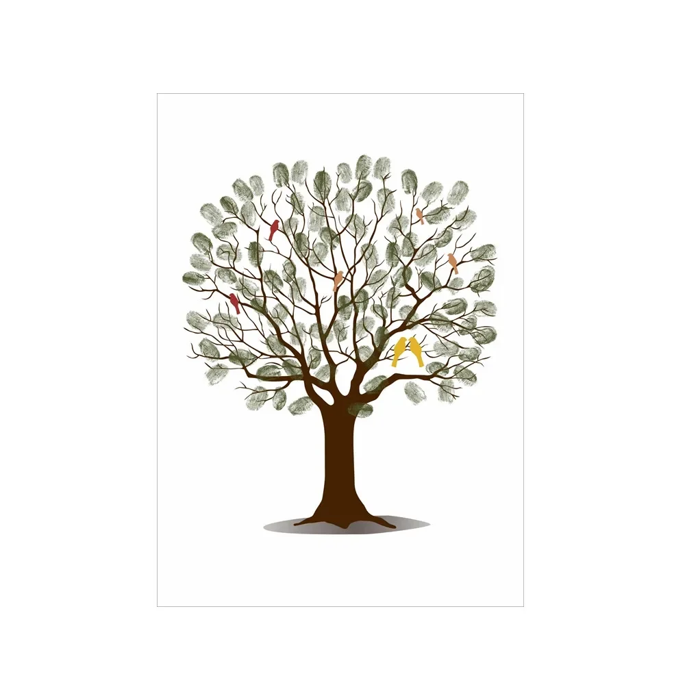 Wedding Fingerprint Tree Canva - đánh giá và giá Wedding Packaging