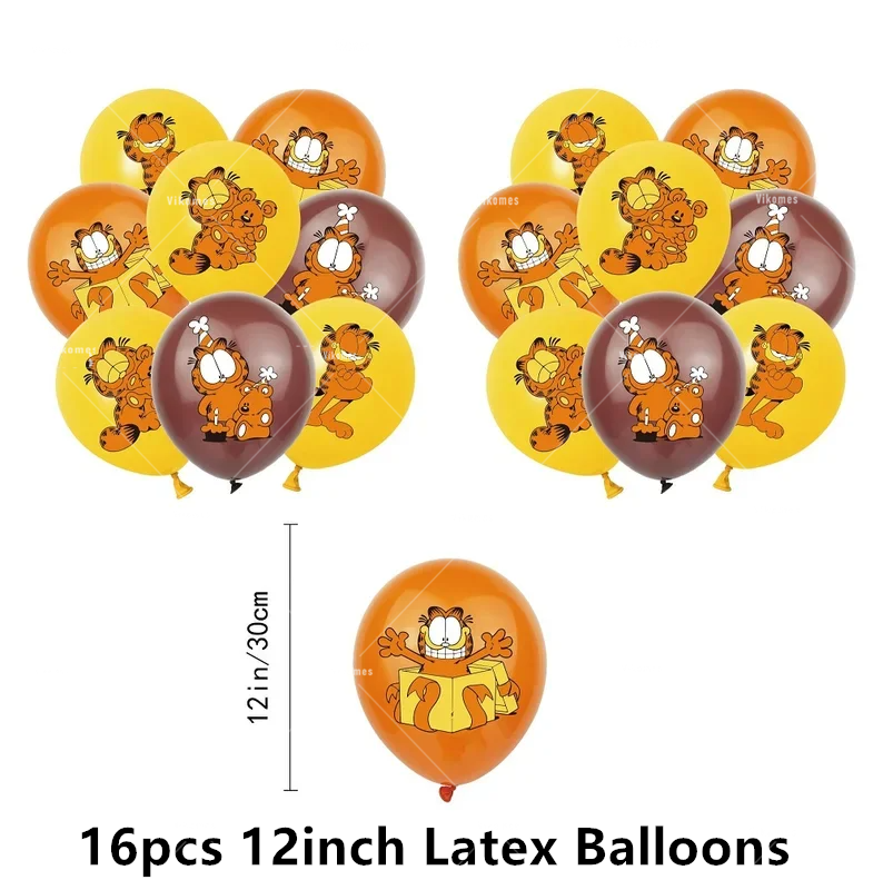 Cute Cartoon G-arfielded Birth - đánh giá và giá Confetti Balloon Set