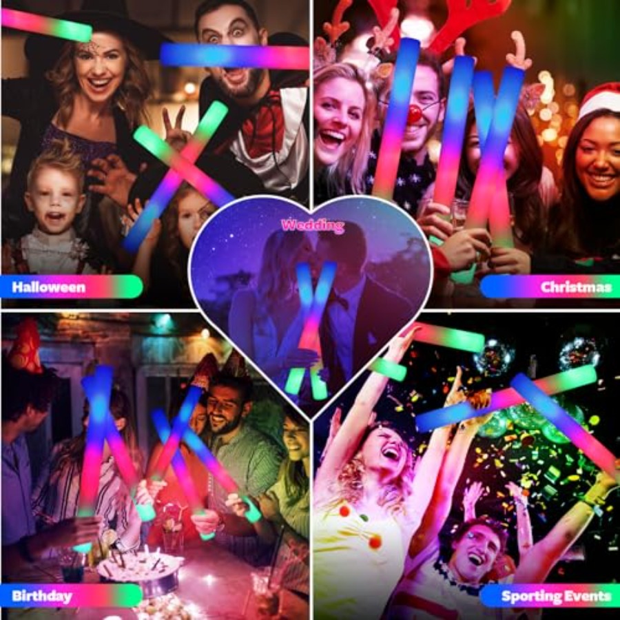 PCS LED Foam Glow Sticks Bulk, - đánh giá và giá Wedding Supply In Bulk