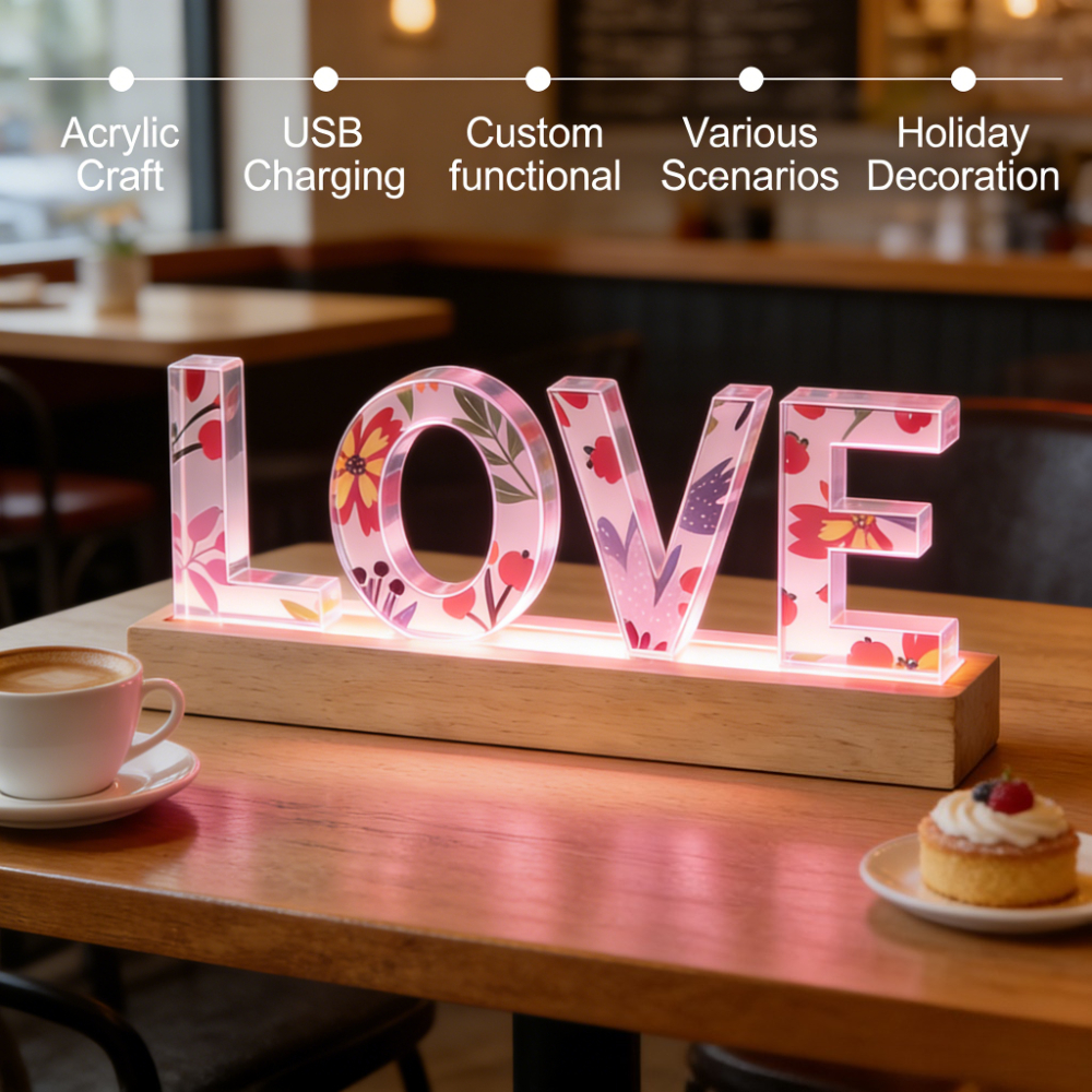1pc Custom Name Acrylic LED Na - đánh giá và giá Wedding Led