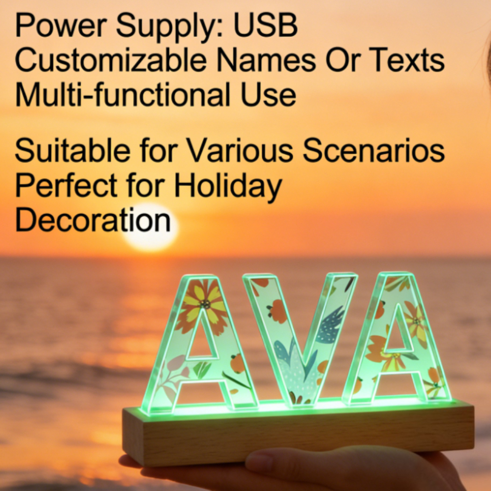 1pc Custom Name Acrylic LED Na - đánh giá và giá Wedding Led