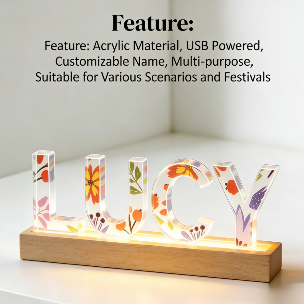 1pc Custom Name Acrylic LED Na - đánh giá và giá Wedding Led