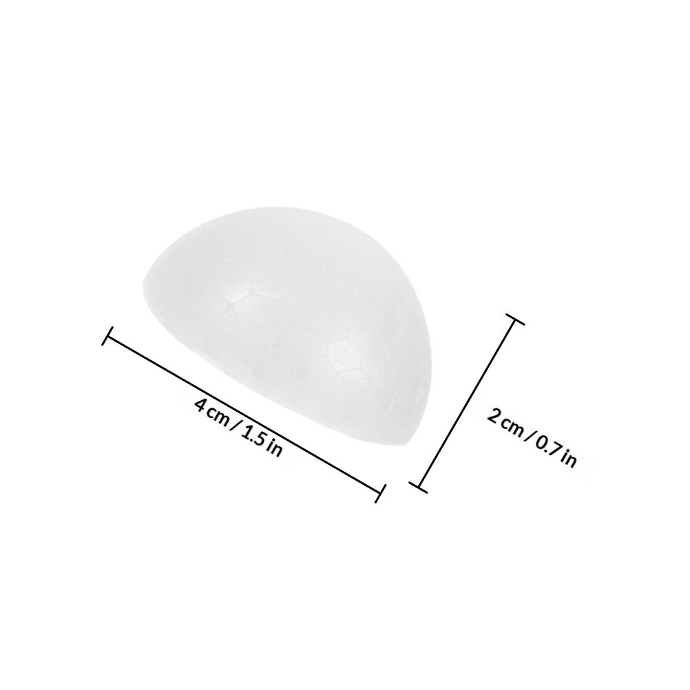100Pcs White Foam Half Balls H - đánh giá và giá Wedding Floral Supply