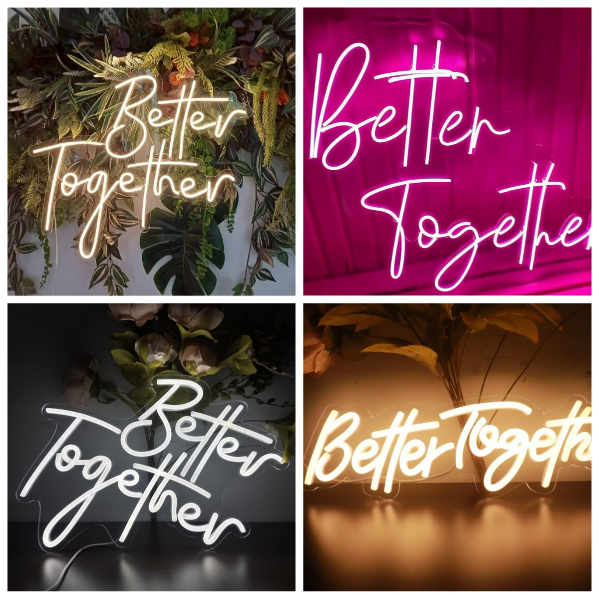 Better Together Neon Sign USB  - đánh giá và giá Wedding Led