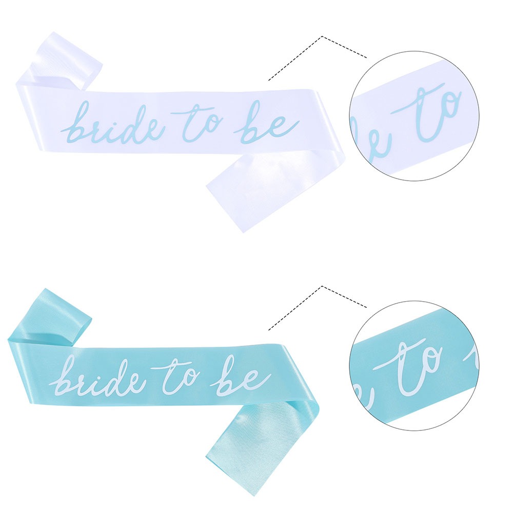 2pcs Pearl Bride To Be Satin S - đánh giá và giá Bride Tribe Sash
