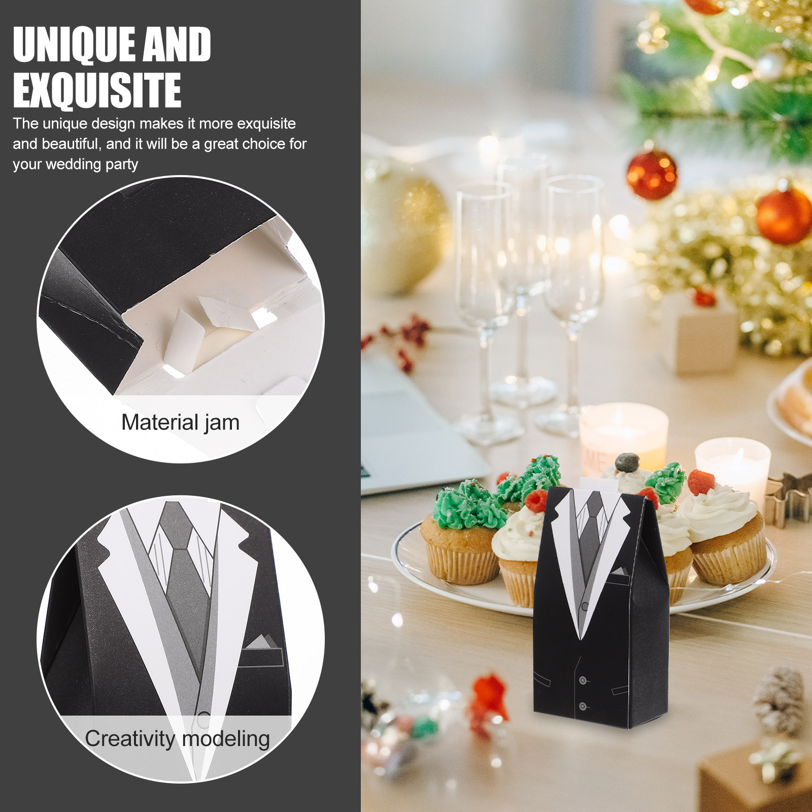 100Pcs Wedding Favor Box Premi - đánh giá và giá Suit Supply Wedding Party