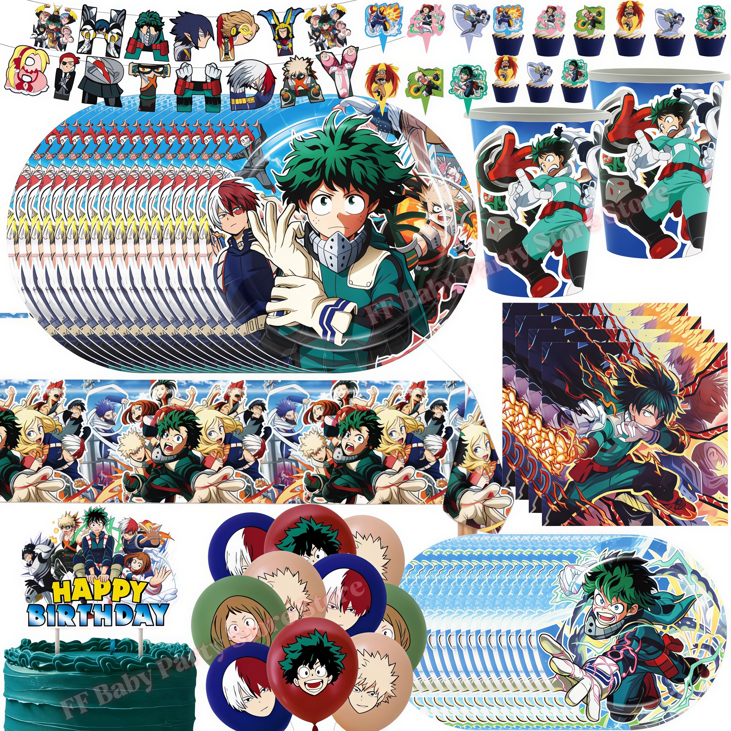 My Heroed Academia Birthday Pa - đánh giá và giá Confetti Balloon Set