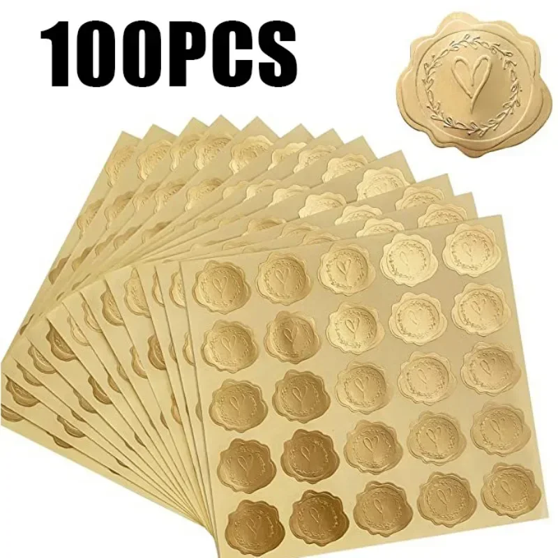 25/100Pcs Gold Embossed Heart  - đánh giá và giá Wedding Envelopes