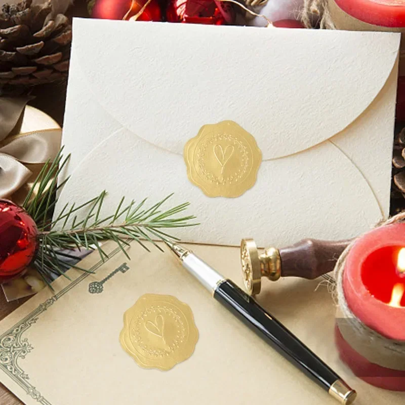 25/100Pcs Gold Embossed Heart  - đánh giá và giá Wedding Envelopes