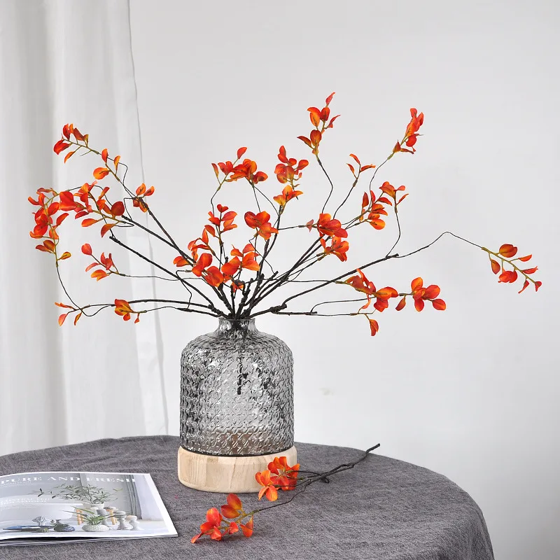 57cm Red Leaf Artificial Flowe - đánh giá và giá Flower Girl Basket