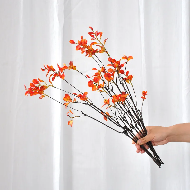 57cm Red Leaf Artificial Flowe - đánh giá và giá Flower Girl Basket