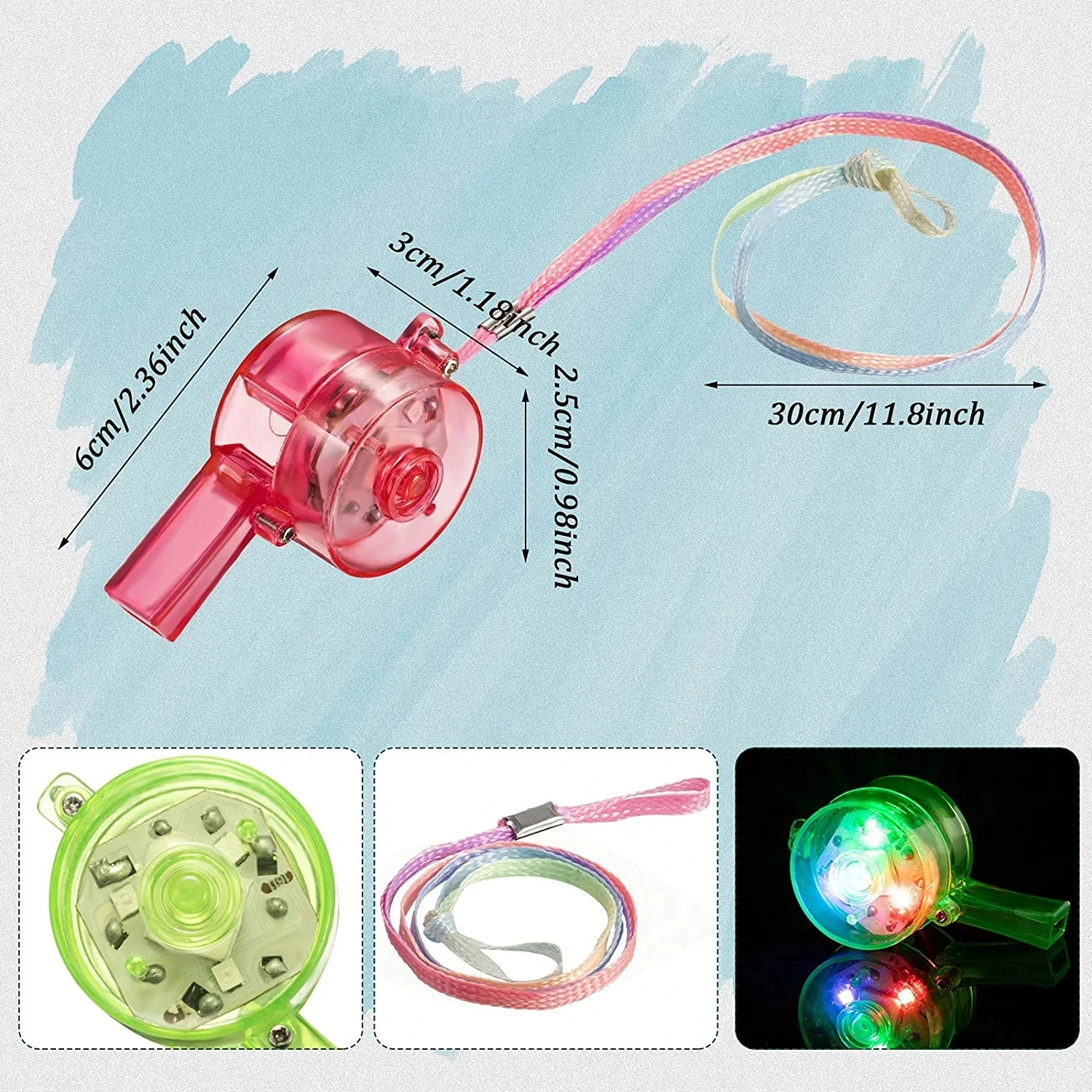 LED Light Up Whistle Glow Whis - đánh giá và giá Wedding Supply In Bulk