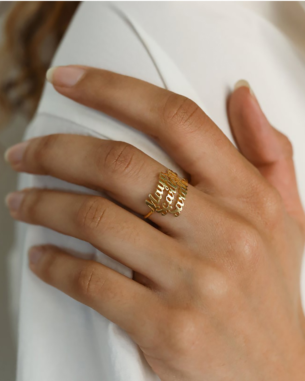 Personalized Custom  Name Ring - đánh giá và giá Wedding Zone