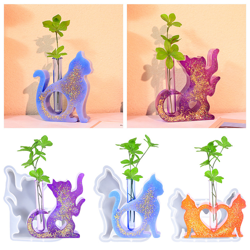 Cat Shaped Resin Molds Vase Si - đánh giá và giá Flower Girl Basket