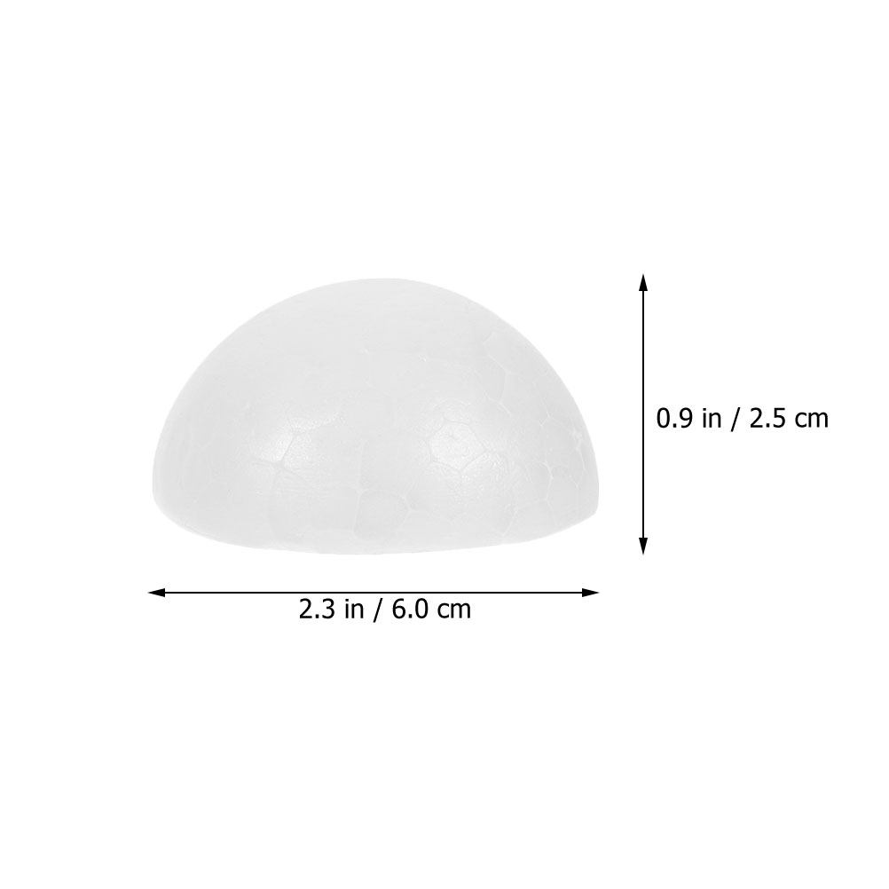 50Pcs White Half Ball Foam Flo - đánh giá và giá Wedding Floral Supply