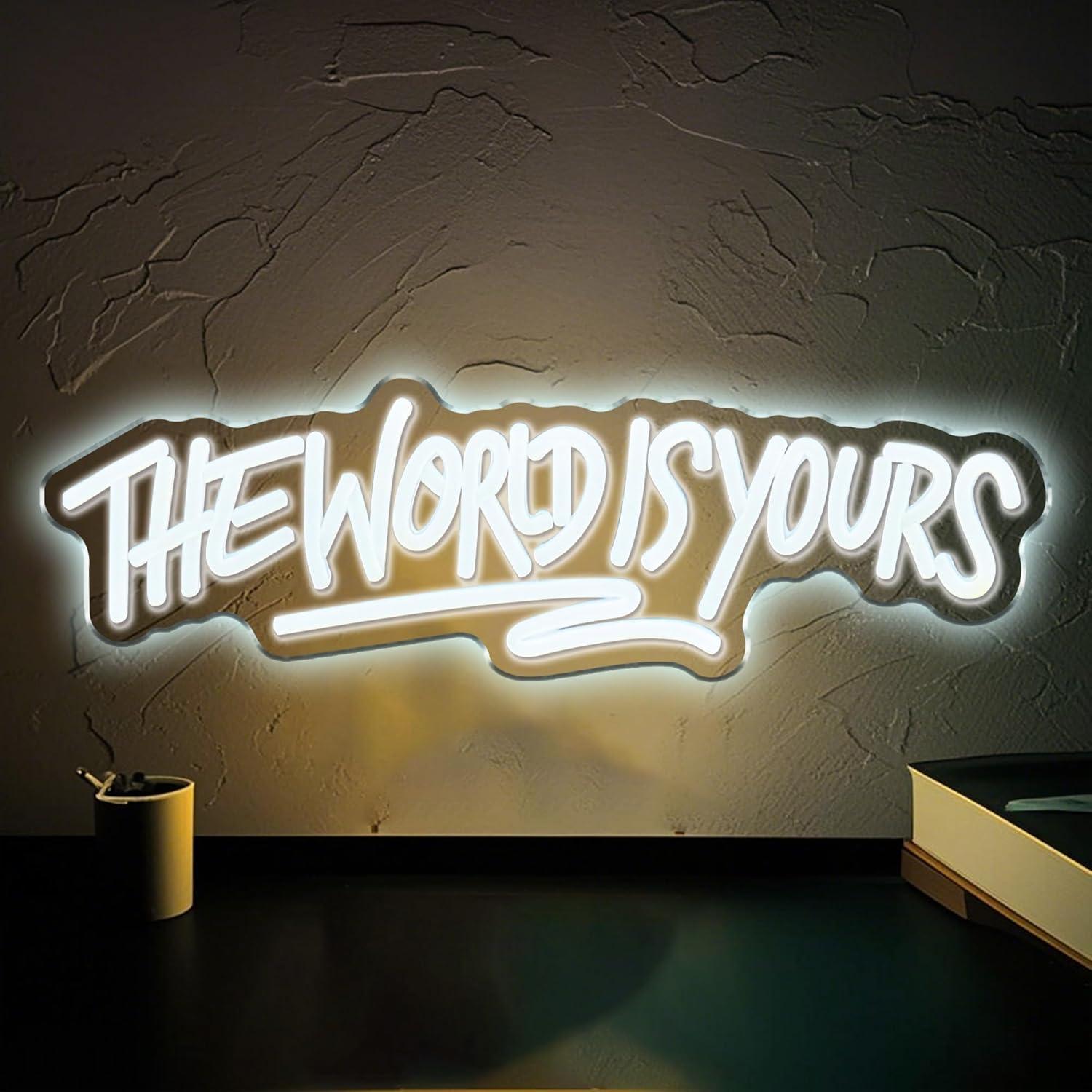 The World is Yours Neon Sign U - đánh giá và giá Wedding Led