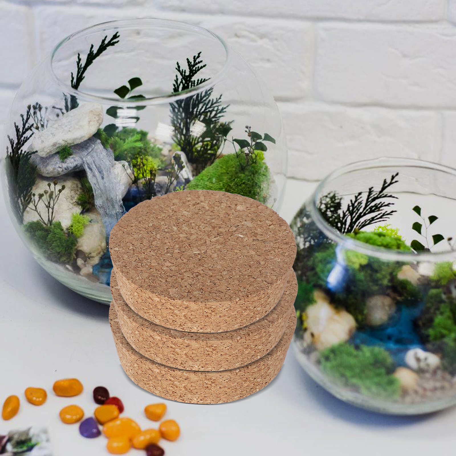 6 pcs Cork Lids For Glass Flow - đánh giá và giá Flower Girl Basket