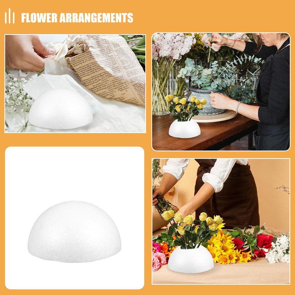 20Pcs White Half Sphere Polyst - đánh giá và giá Wedding Floral Supply